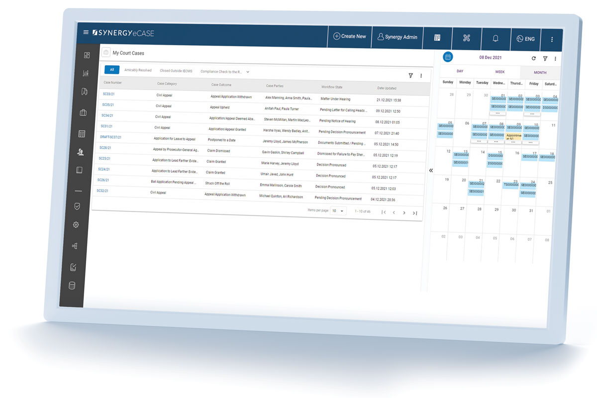 eCase-calendar